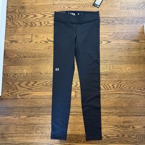 Under Armour Leggings Women's Small Cold Gear Black Mid Rise Compression New
